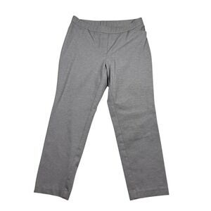 J‎ Jill Ponte Slim Leg Pull On Petite Pants Gray Womens Medium business Stretch